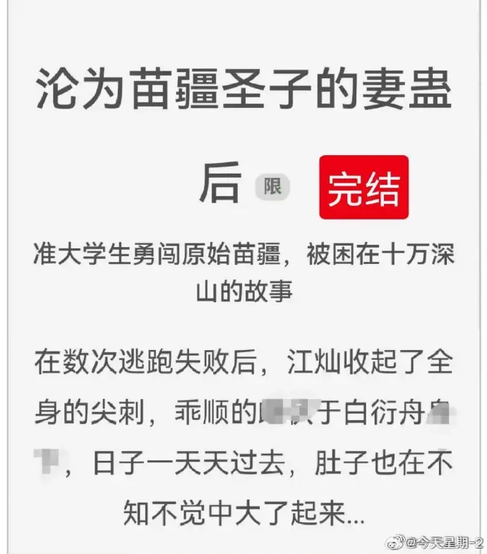 沦为苗疆圣子的妻蛊后全文免费阅读-狐狸雨完结版txt下载-沦为苗疆圣子的妻蛊后百度云资源